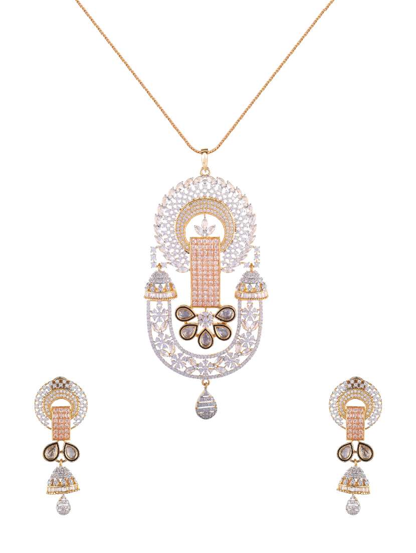 orange gold tone  pendant