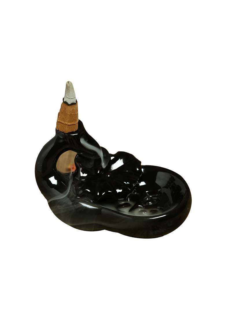 aapno rajasthan resin black smoke fountain with 10pc backflow incense cone - 15978598 -  Standard Image - 1