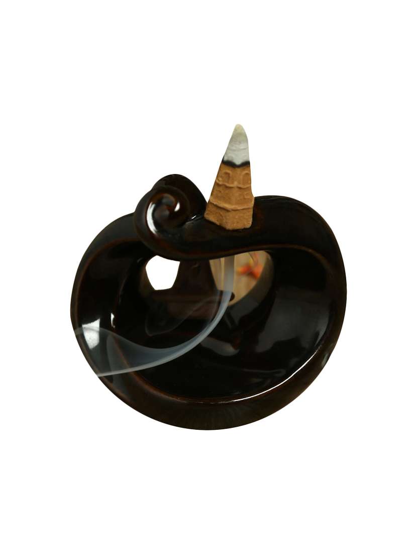aapno rajasthan resin brown smoke fountain with 10pc backflow incense cone - 15978606 -  Standard Image - 1