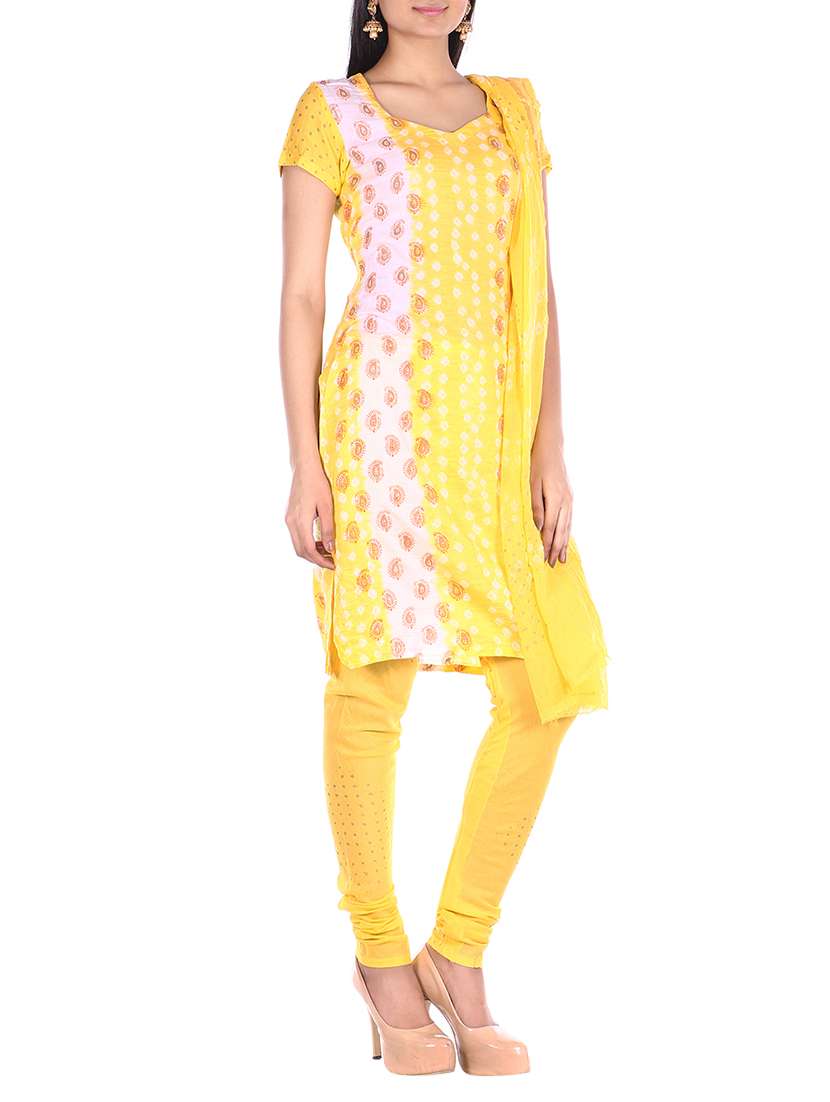 Block Printed Unstitched Suit - 15978823 -  Standard Image - 1