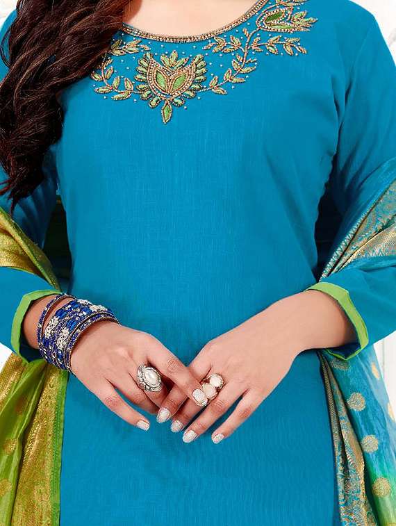 embellished unstitched suit - 15979474 -  Standard Image - 1