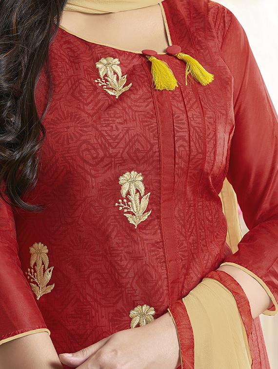 embroidered unstitched suit - 15979491 -  Standard Image - 1