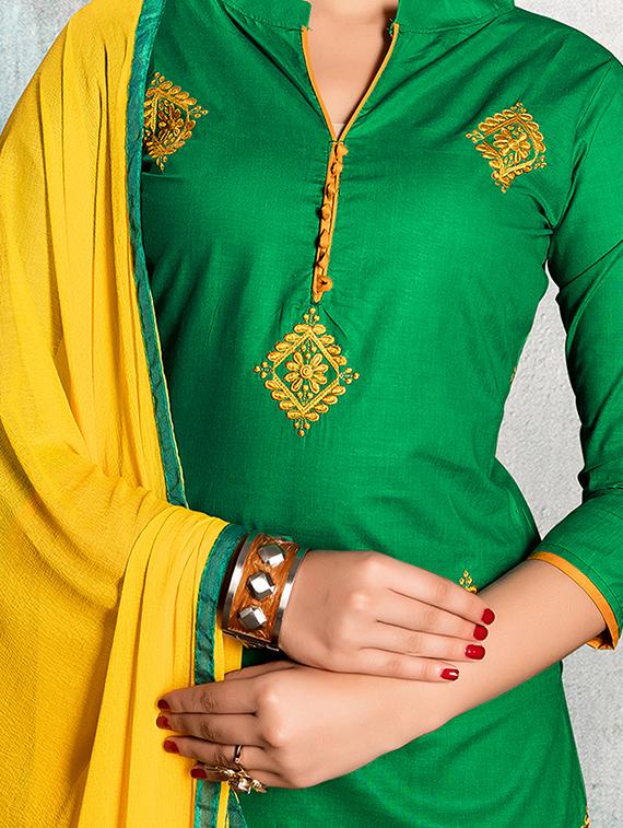 embroidered unstitched suit - 15979507 - Standard Image - 1
