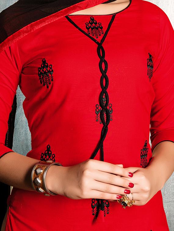 embroidered unstitched suit - 15979509 - Standard Image - 1