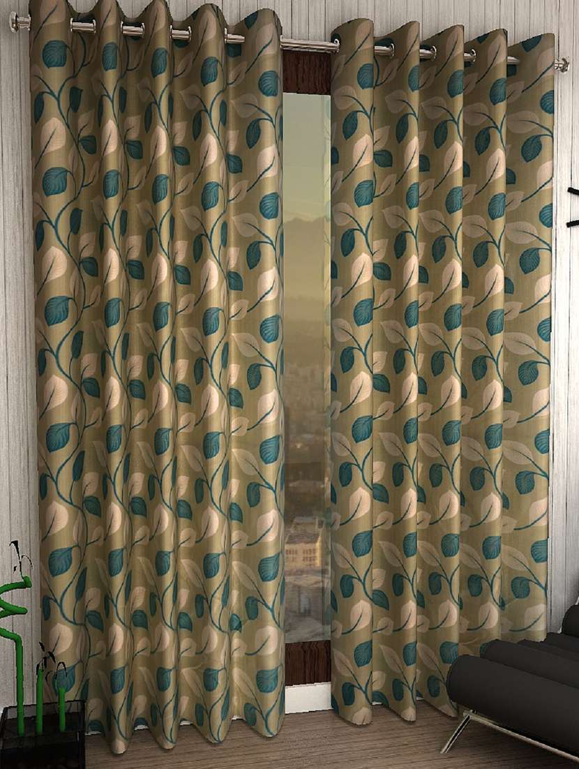 set of 2 polyester door curtains