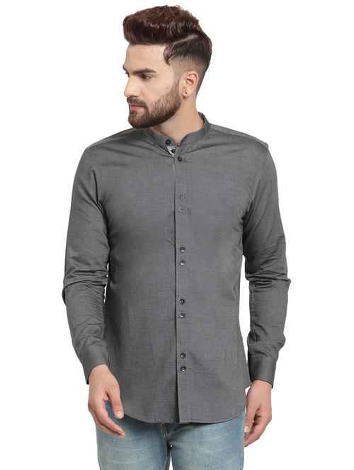 mens solid casual shirt - 15987930 -  Standard Image - 0