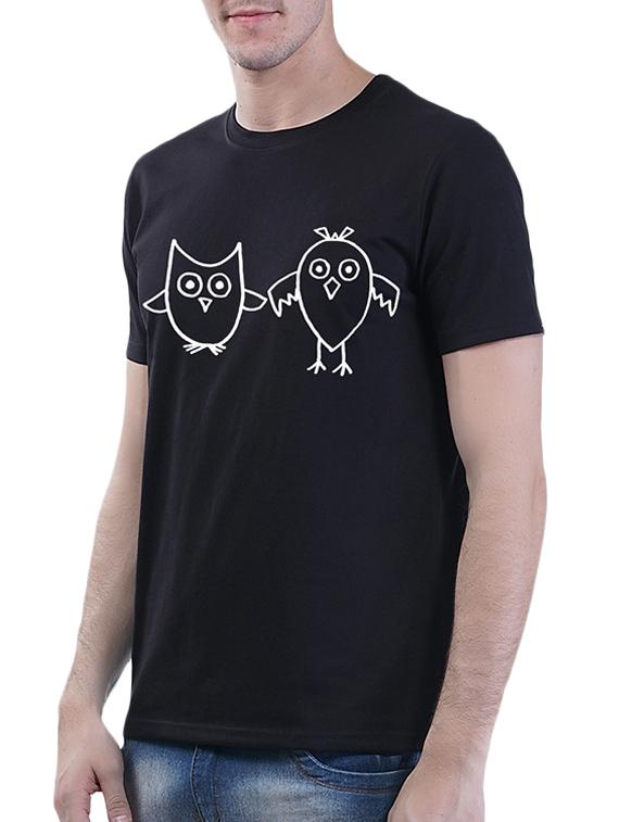 black printed t t-shirt - 15990033 - Standard Image - 1