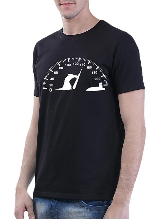 black printed t-shirt - 15990041 -  Standard Image - 1