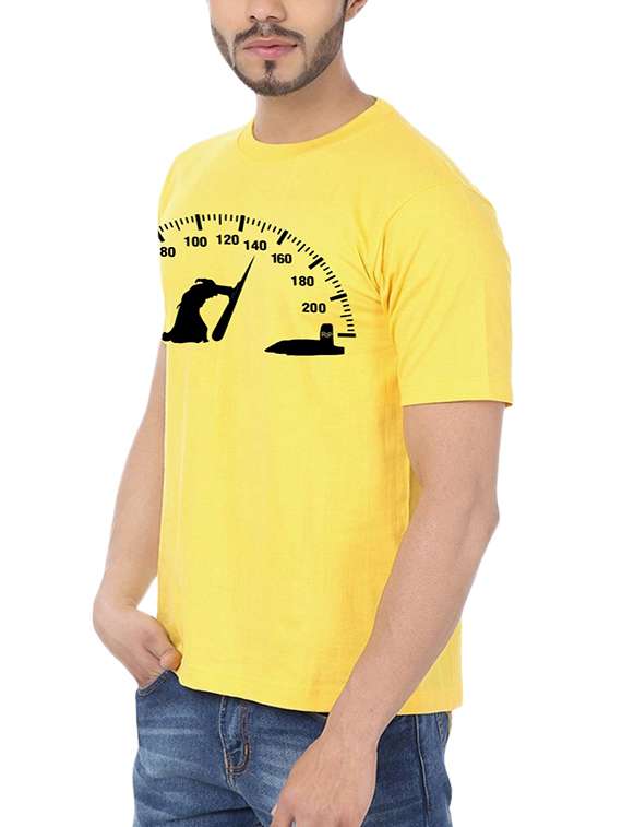 yellow printed  t-shirt - 15990044 -  Standard Image - 1