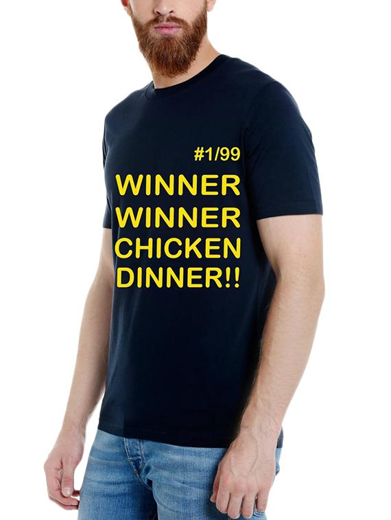 blue typographic tshirt - 15990061 - Standard Image - 1