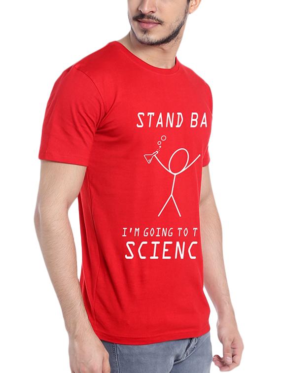 red typographic t-shirt - 15990076 - Standard Image - 1