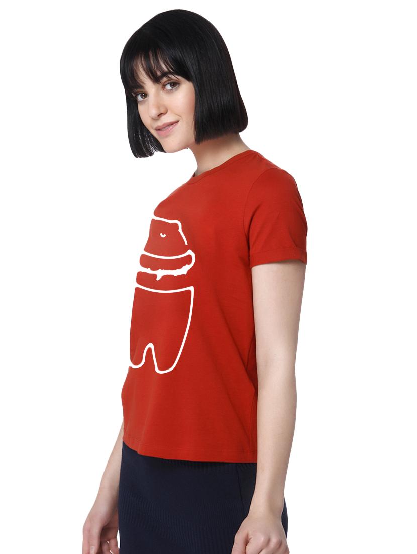 quirky prints short sleeves tee  - 15990085 -  Standard Image - 1