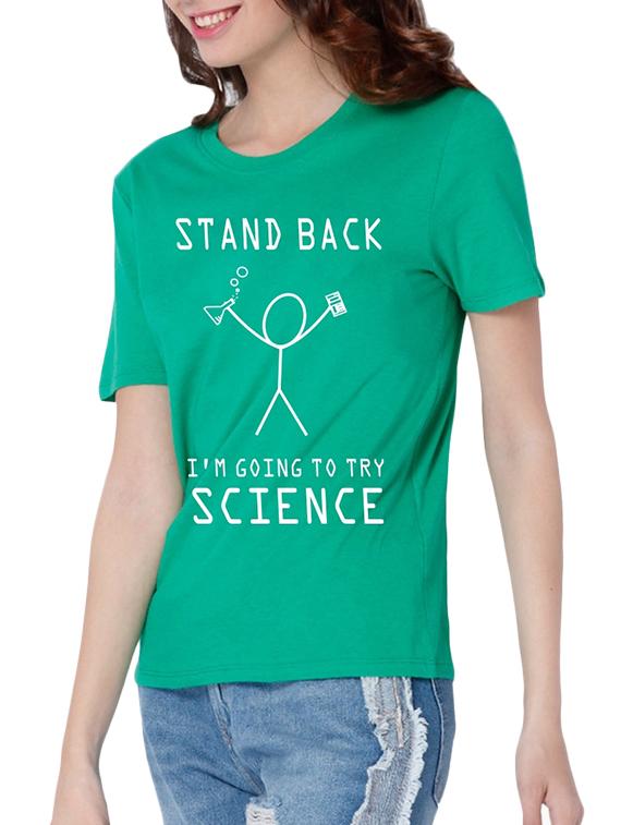 quirky print short sleeved tee - 15990105 - Standard Image - 1