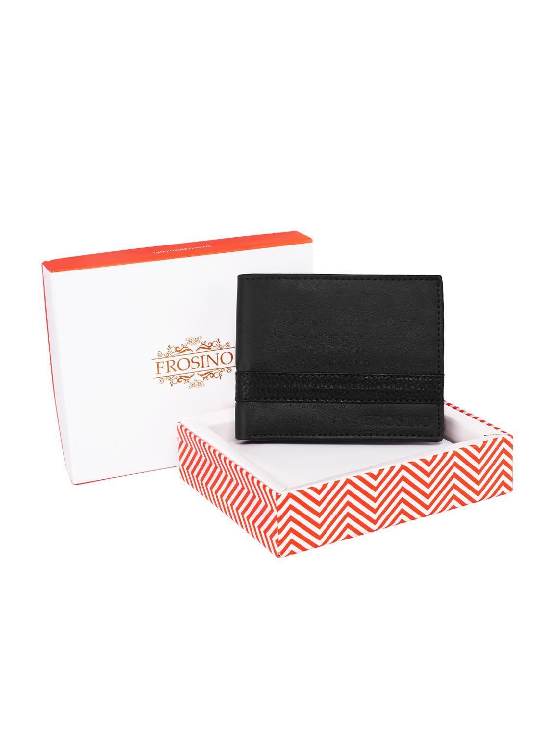 black leatherette wallet - 15999397 - Standard Image - 4