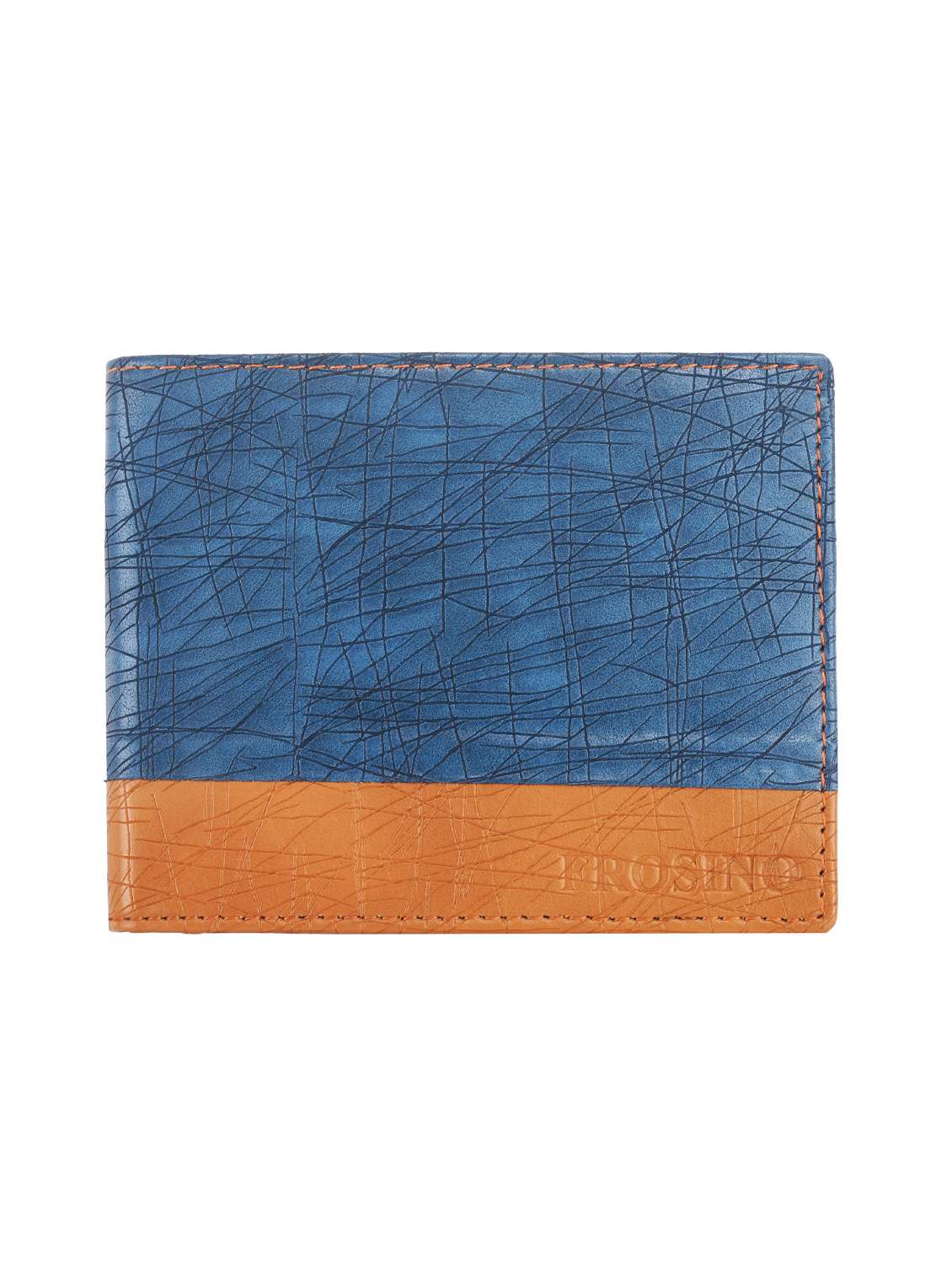 bluetan leatherette wallet