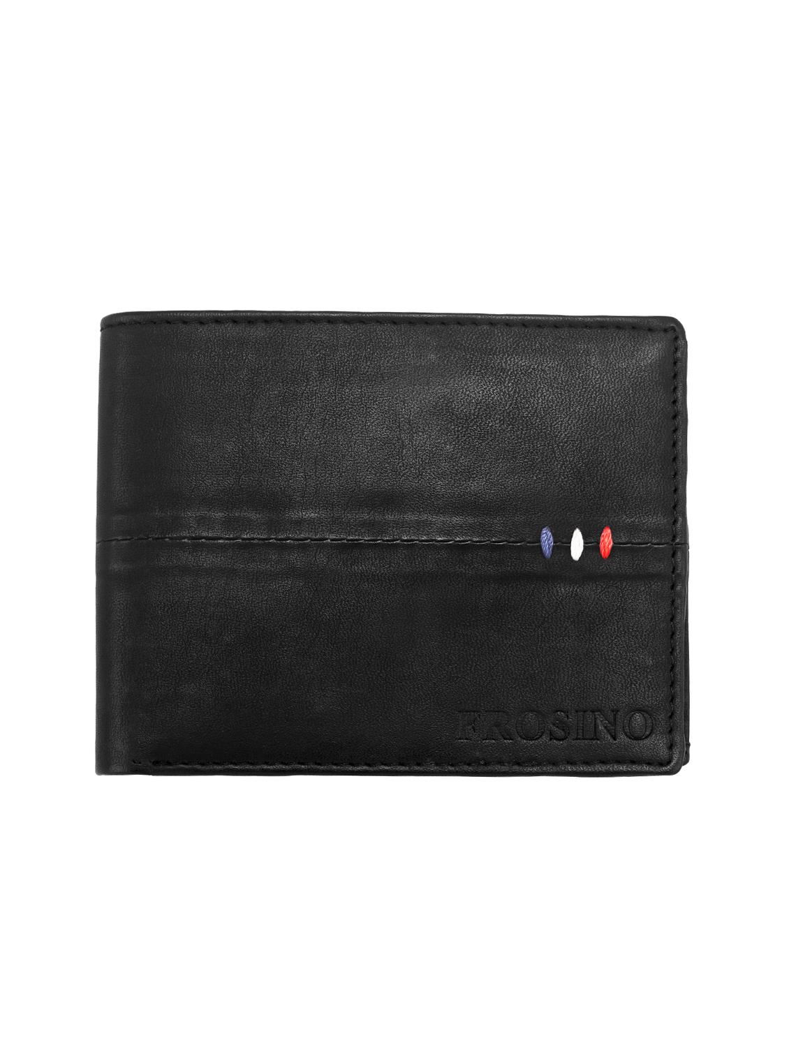 black leatherette wallet - 15999404 - Zoom Image - 0