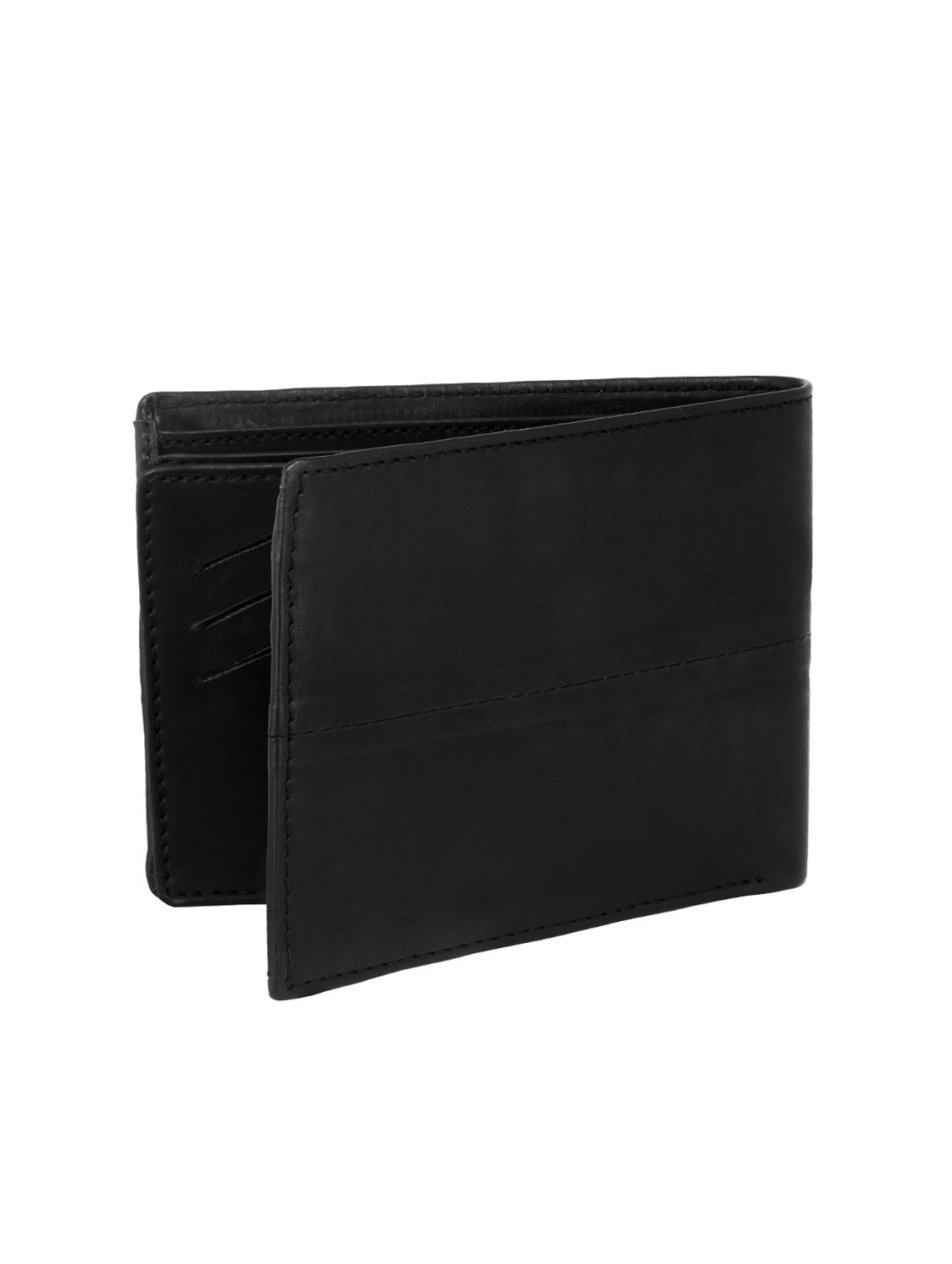 black leatherette wallet - 15999404 - Standard Image - 1