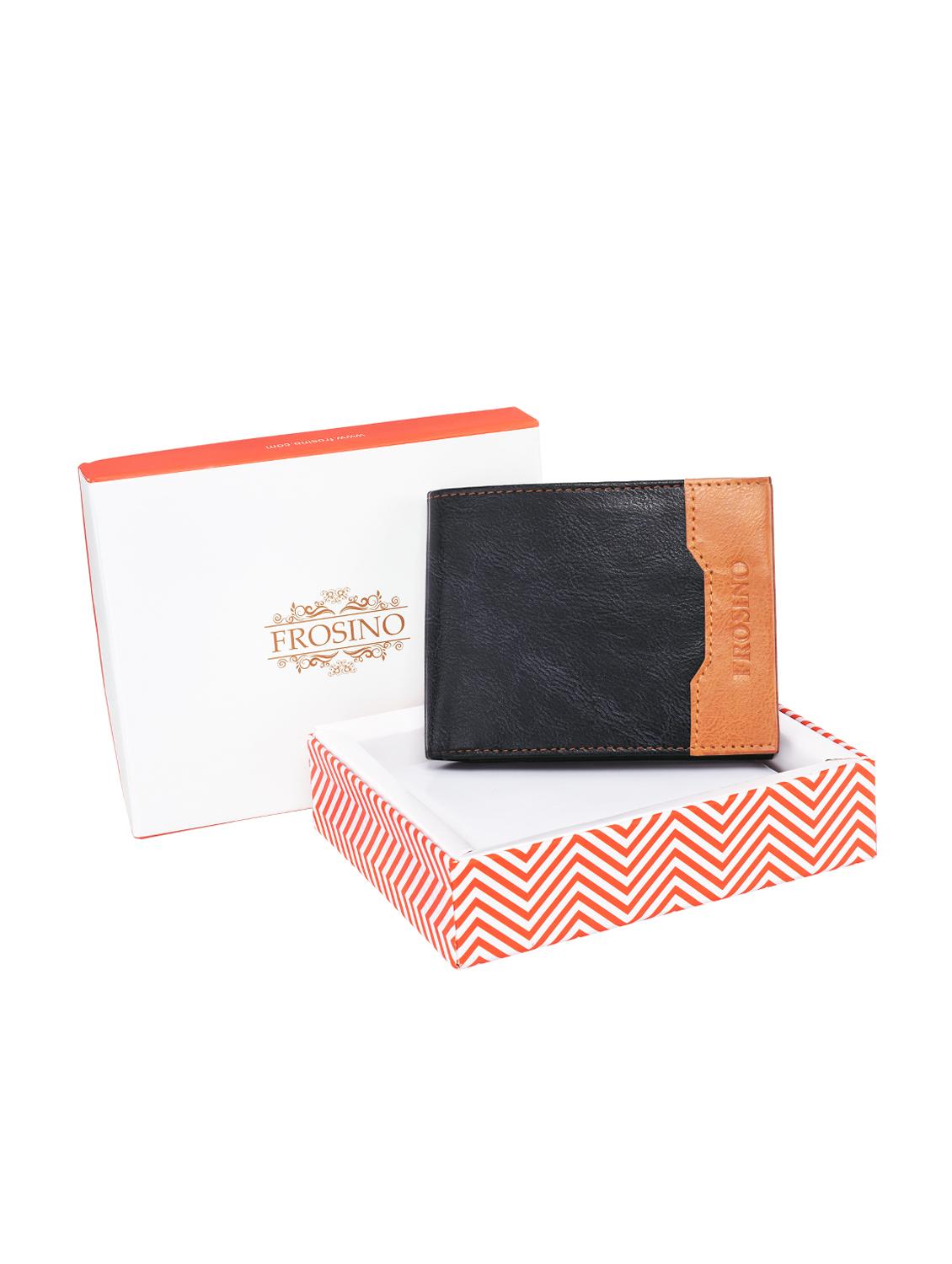 black leatherette wallet - 15999405 - Standard Image - 4