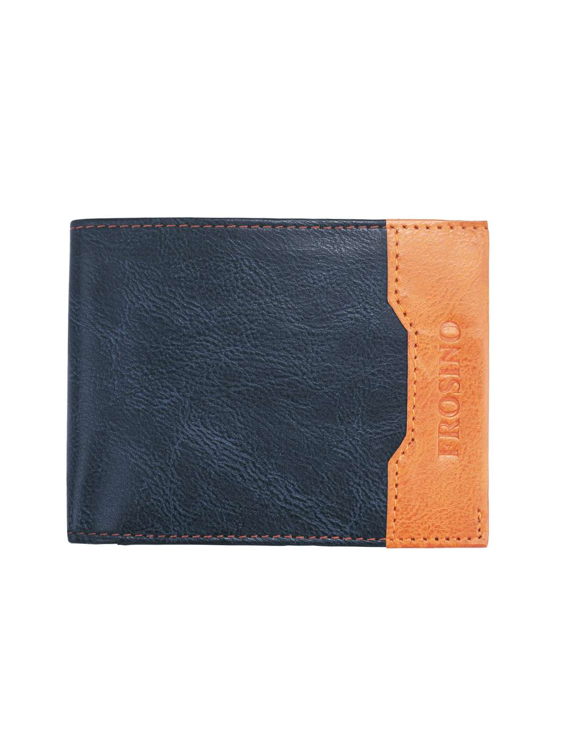 blue leatherette wallet