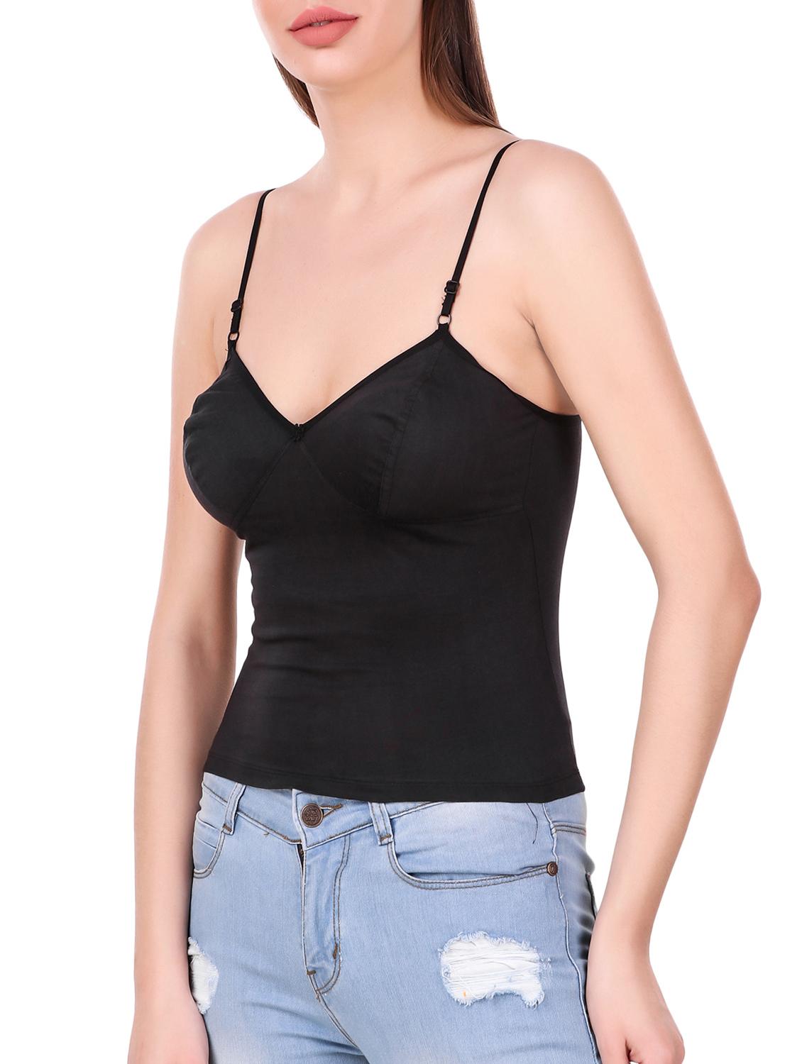 floral patch solid camisole - 16003943 - Standard Image - 1