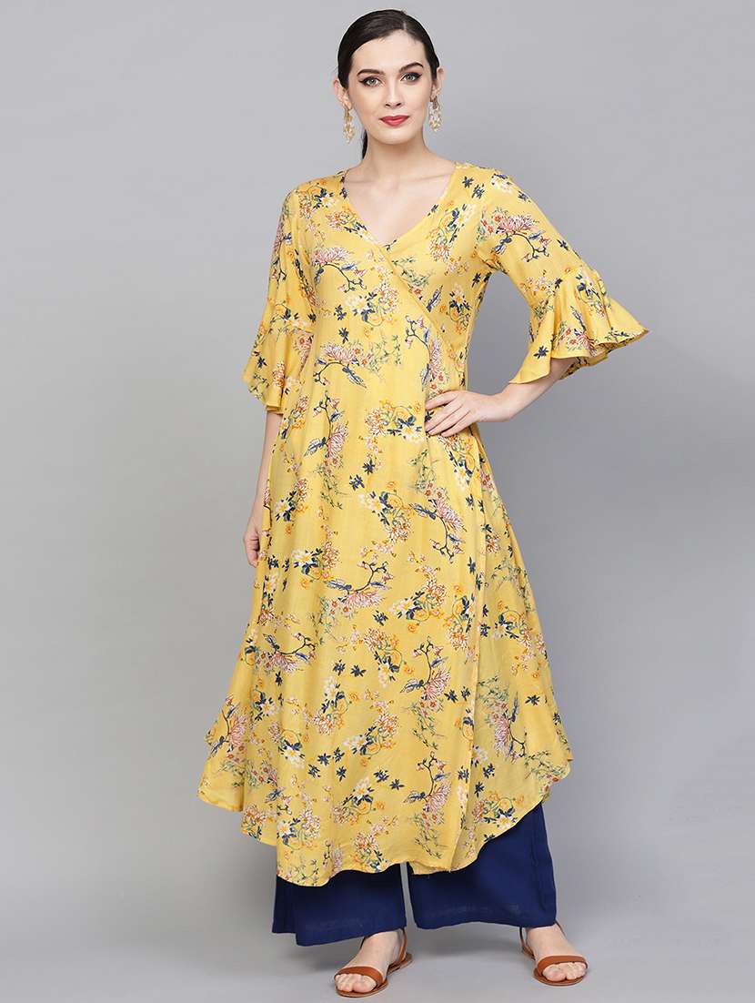 flared bell sleeves kurta