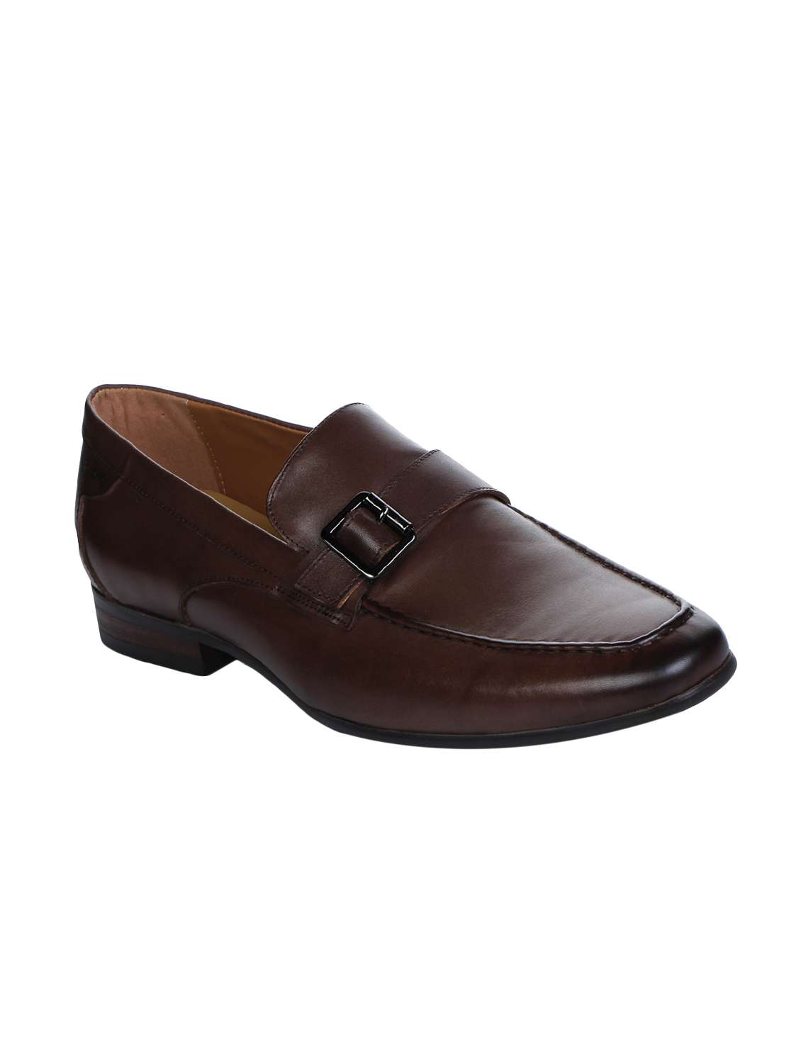 tan leather monk strap
