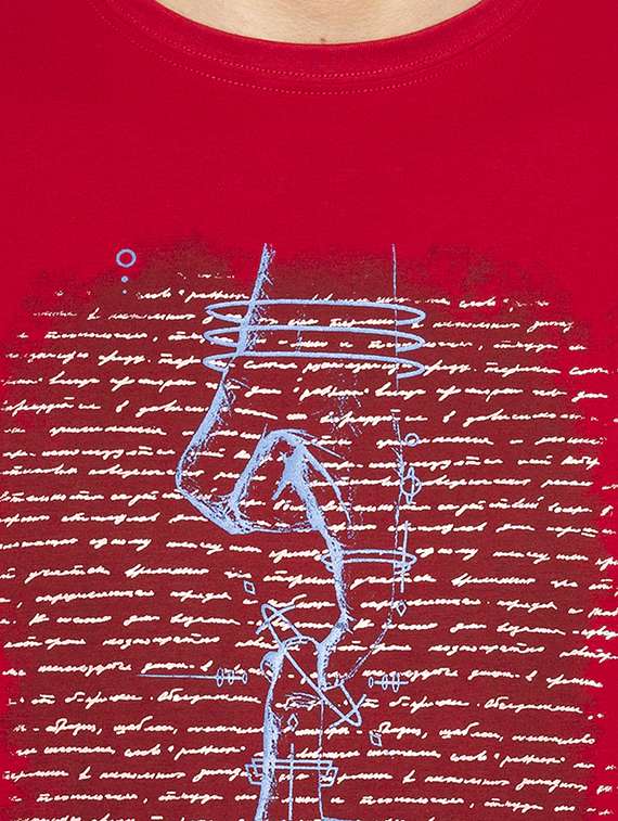 red printed tshirt - 16008093 -  Standard Image - 4