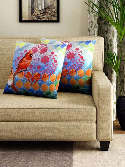 set of 2 16" x 16" square cushion covers - 16010600 -  Standard Image - 0