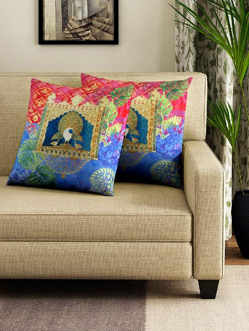 set of 2 16" x 16" square cushion covers - 16010602 - Standard Image - 0