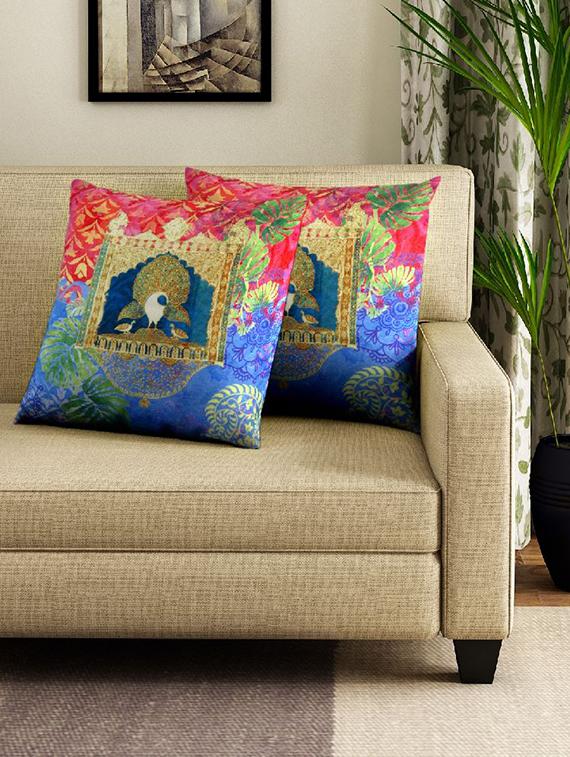 set of 2 16" x 16" square cushion covers - 16010602 - Zoom Image - 0