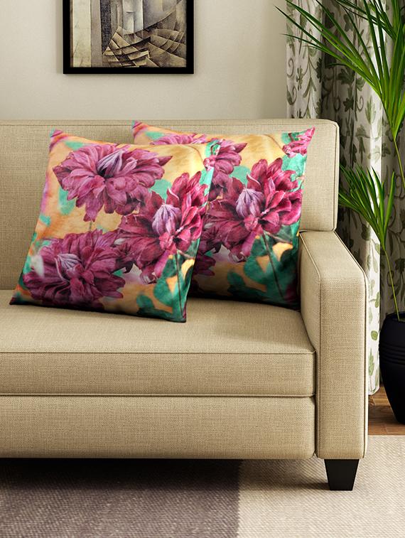 set of 2 16" x 16" square cushion covers - 16010608 -  Zoom Image - 0