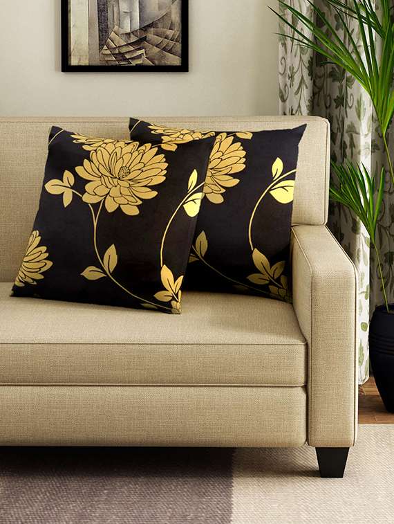 set of 2 16" x 16" square cushion covers