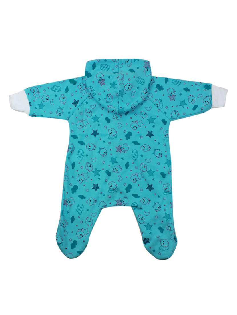 blue cotton romper - 16013982 - Standard Image - 1