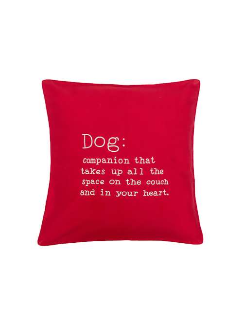 dog companion (red) cushion cover - 16016049 -  Standard Image - 0