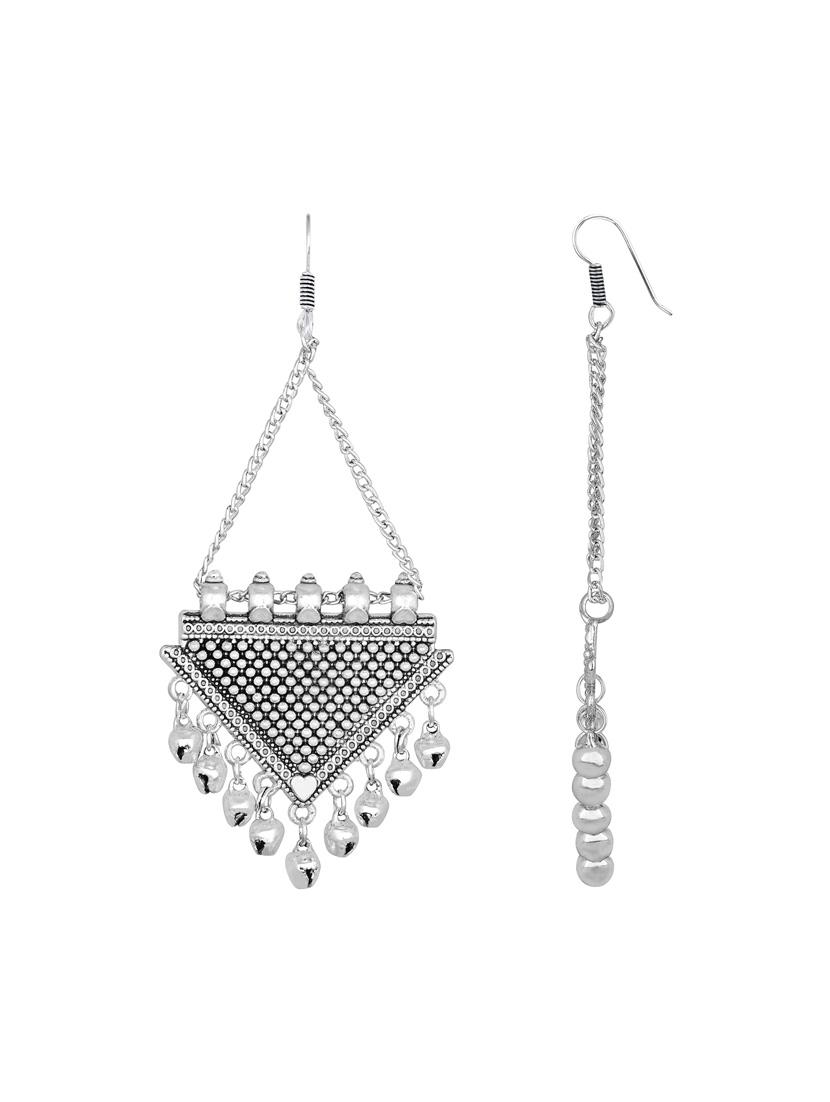 silver metal chandellier earring - 16016835 - Standard Image - 1