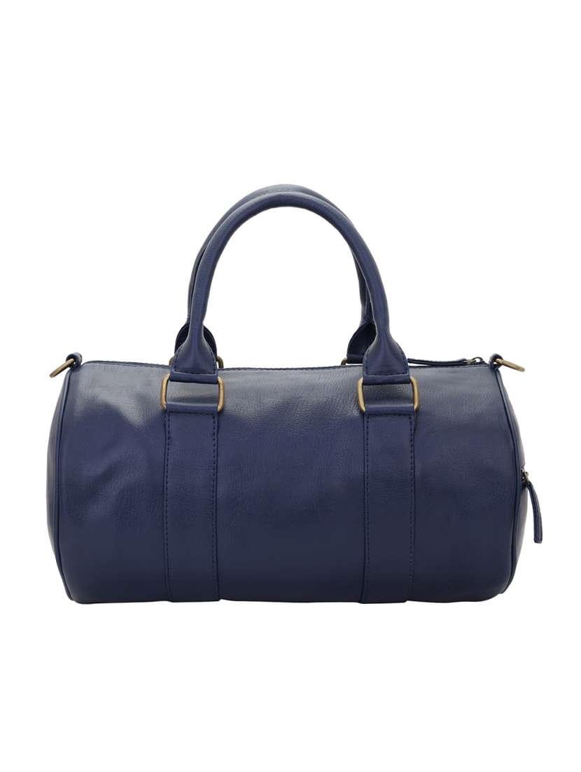 blue leatherette (pu) dufflebag - 16017937 -  Standard Image - 1