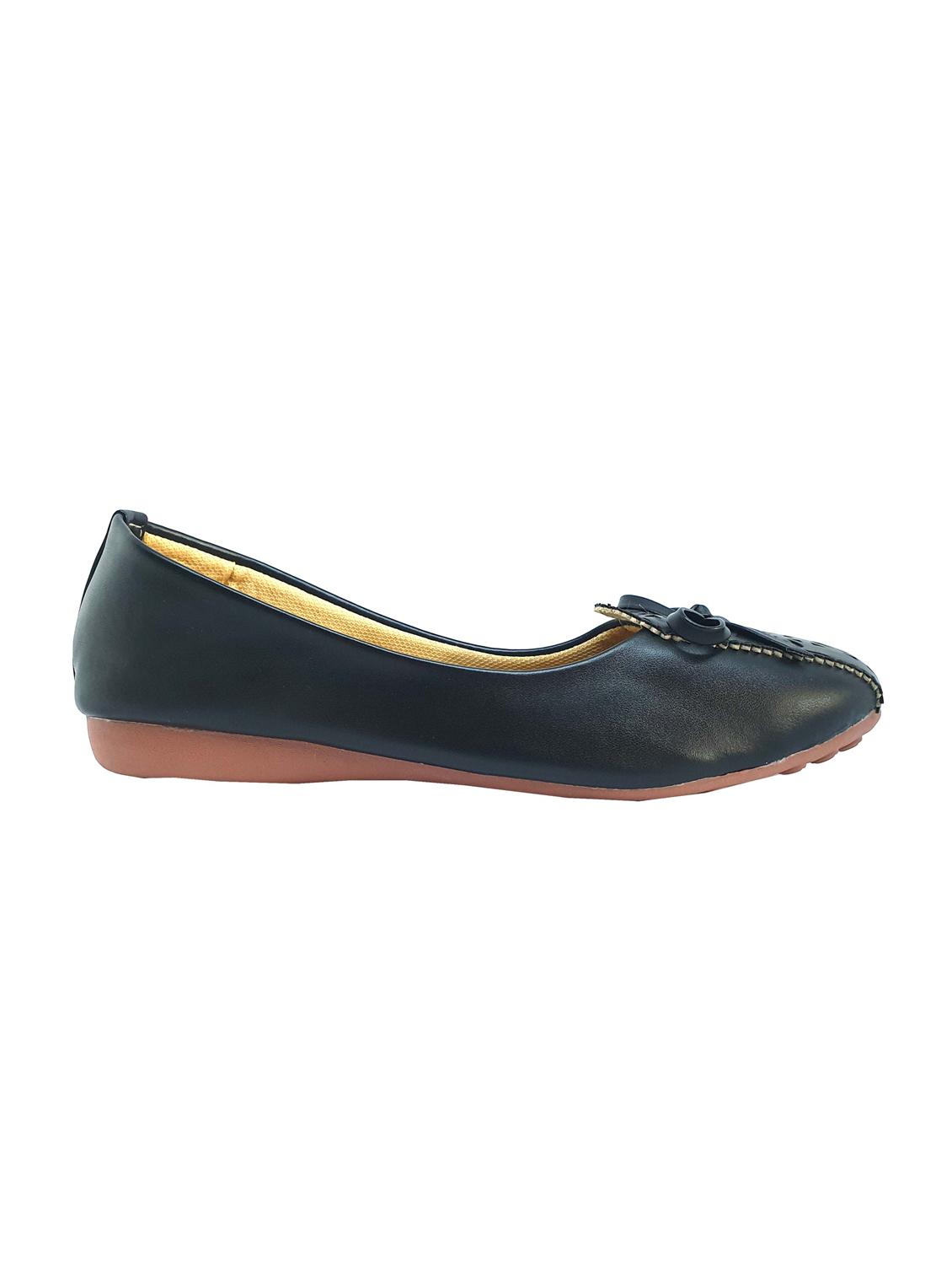 black slip on ballerinas - 16022881 - Standard Image - 1