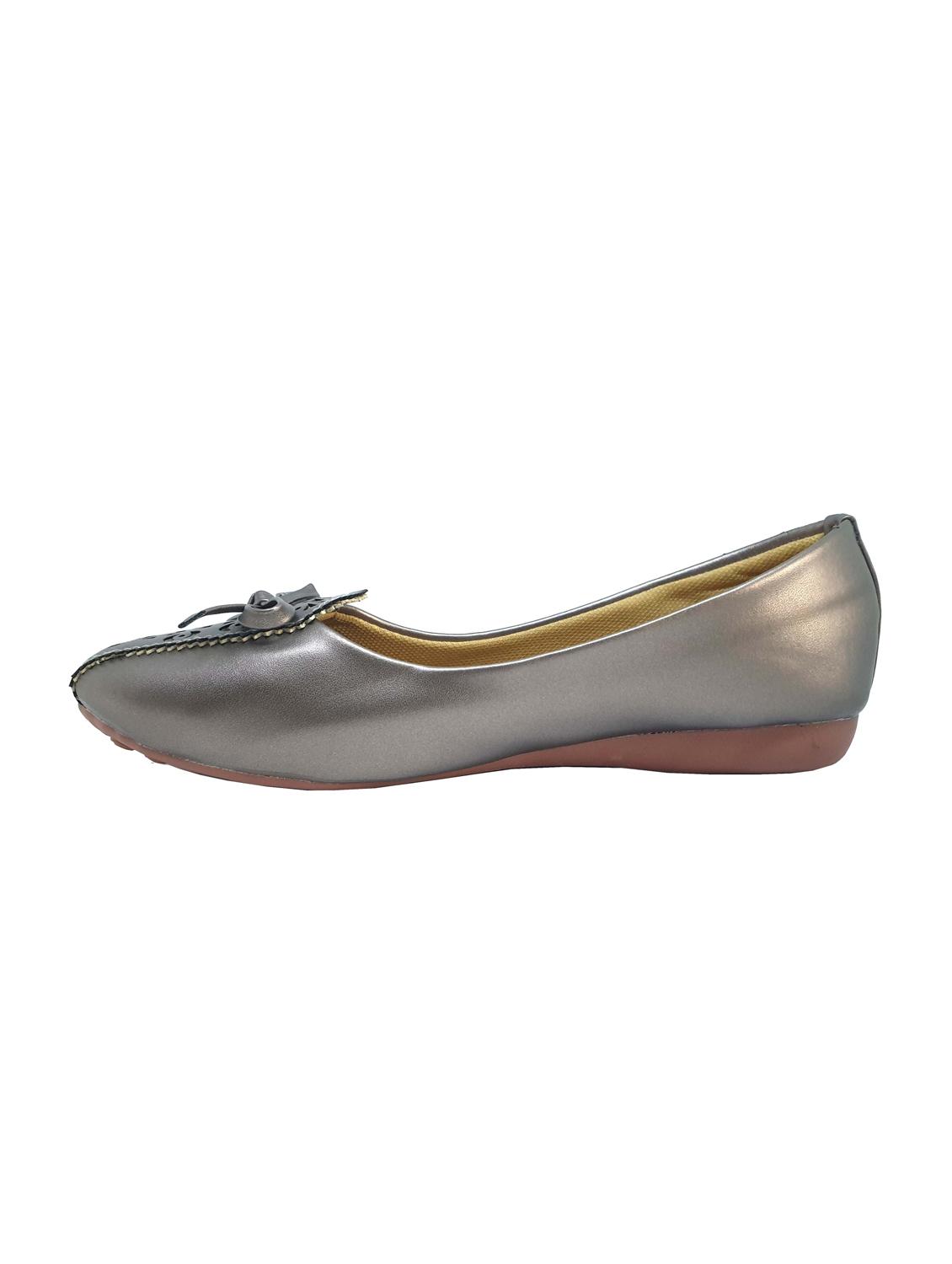 grey slip on ballerinas - 16022882 - Standard Image - 1