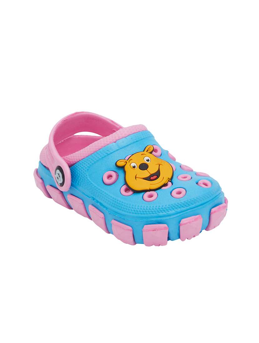 blue pvc clogs