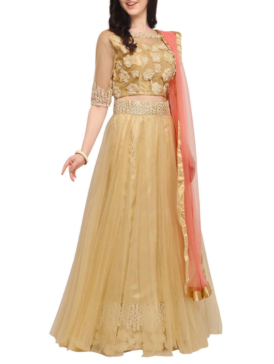 pastels a-line lehenga