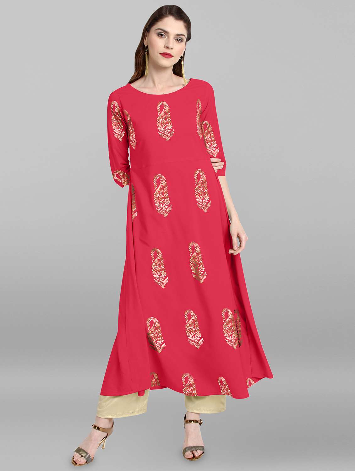 paisley a-line kurta