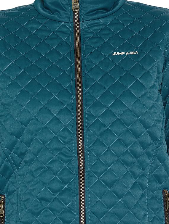 zip up quilted jacket - 16040189 - Standard Image - 4