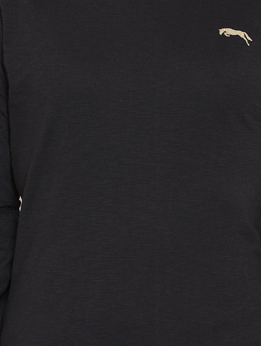 frill trim round neck top - 16040283 - Standard Image - 4