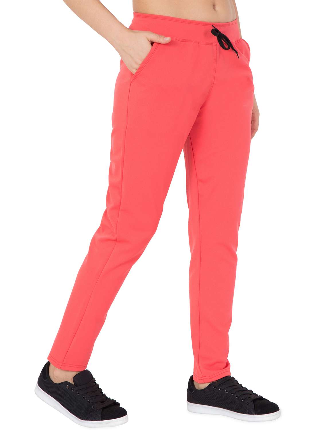 high rise drawstring track pant - 16044832 - Standard Image - 1