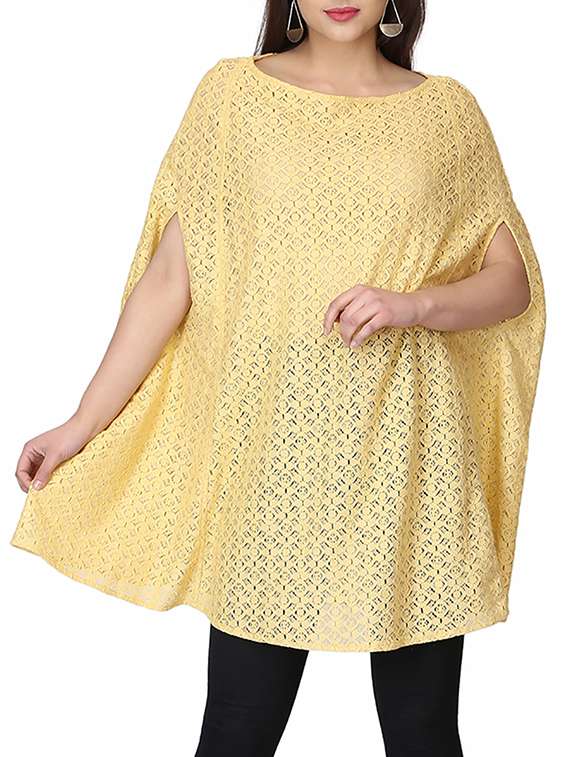 dolman sleeved laced tunic