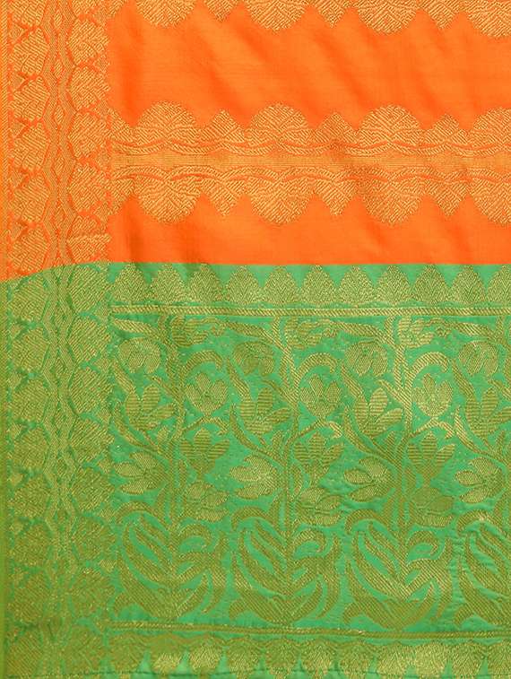 silk blend banarasi dupatta with fringes  - 16046090 -  Standard Image - 1
