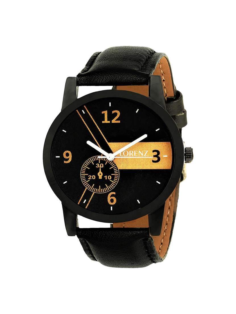 lorenz mk-2017w  round dial analog watch