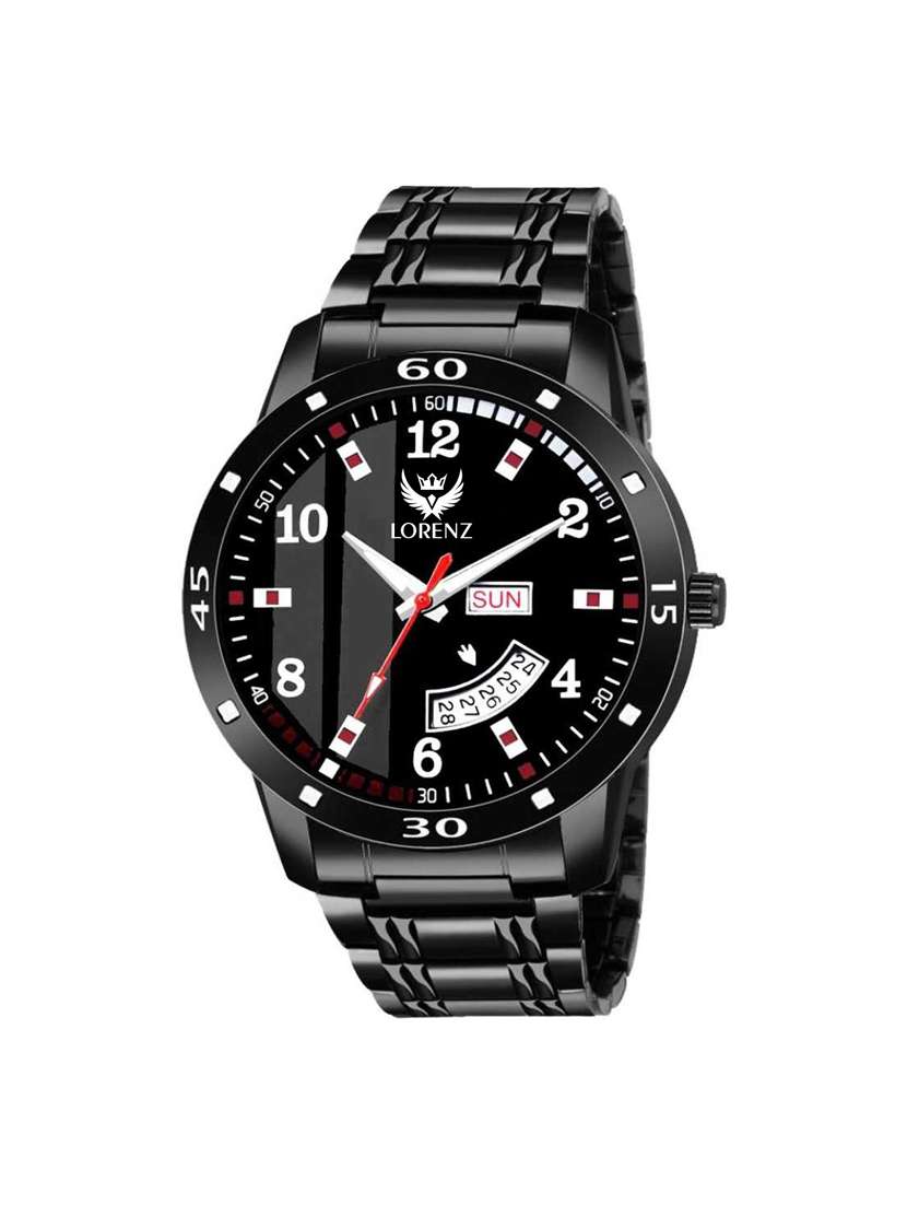 lorenz mk-2031w  round dial analog watch