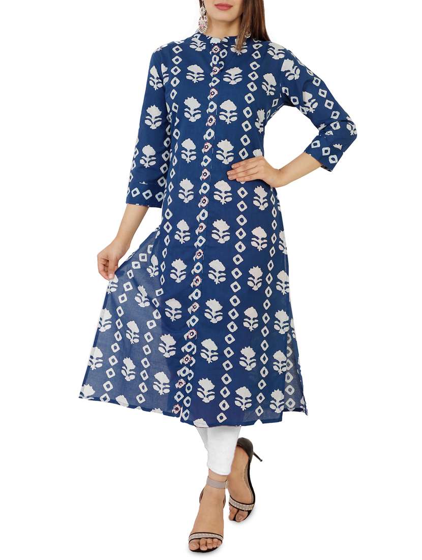 indigo kaantha straight kurta