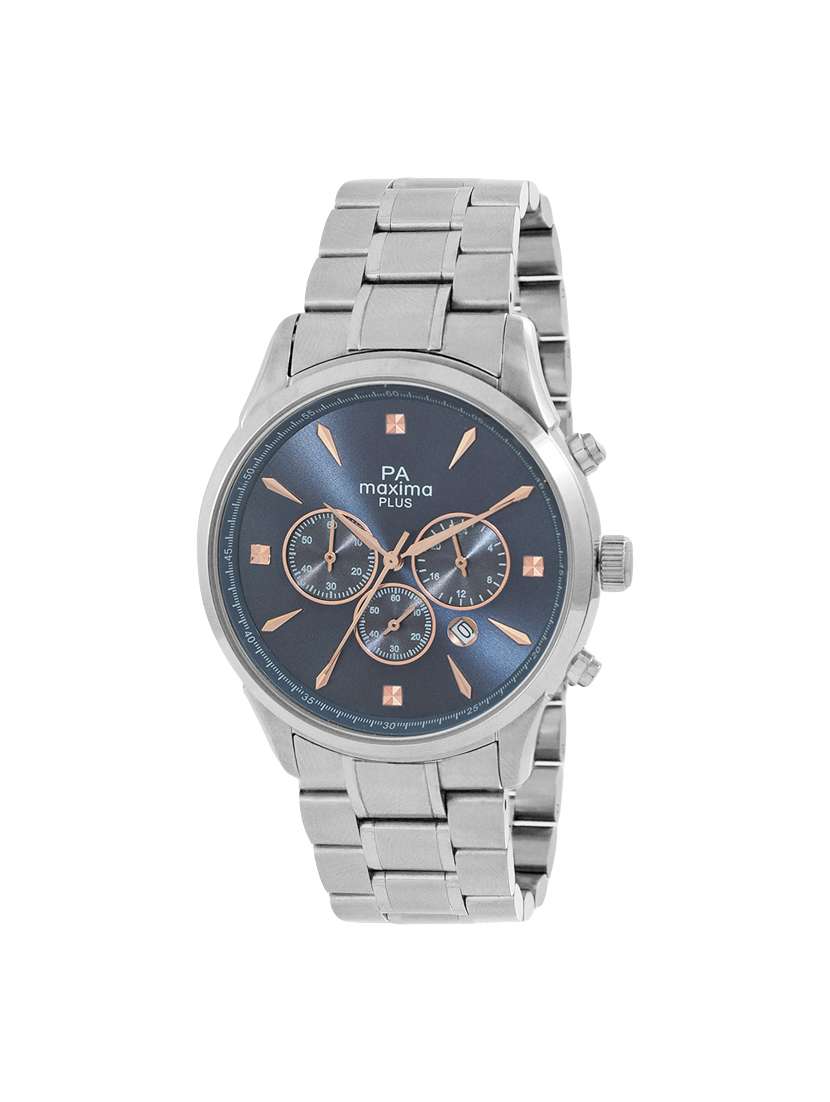 metal strap analog watch (48812cmgs)